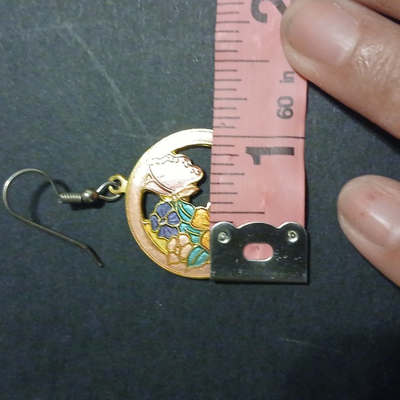 Vintage butterfly earrings - Picture 5 of 5